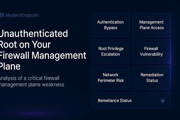 Unauthenticated Root on Your Firewall Management Plane