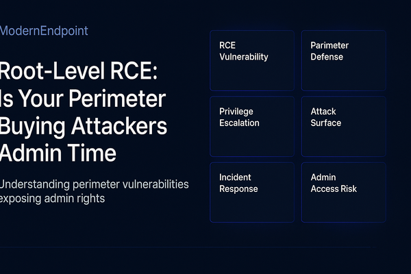 Root-Level RCE: Is Your Perimeter Buying Attackers Admin Time?