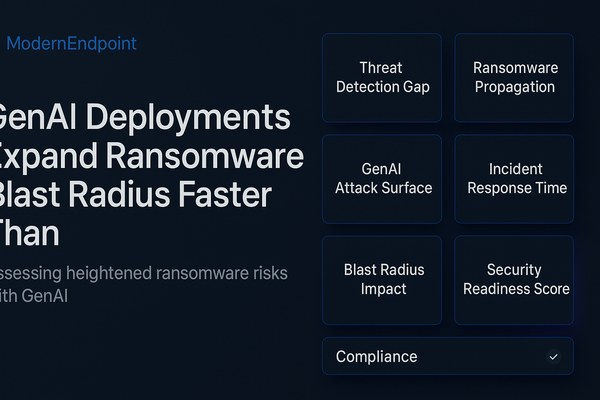 GenAI Deployments Expand Ransomware Blast Radius Faster Than Detection Covers