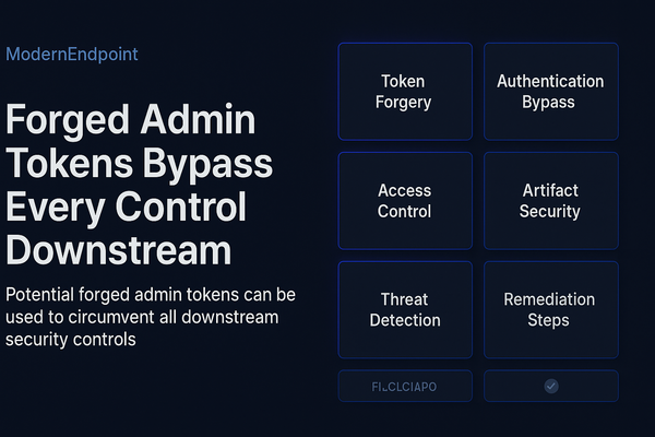 Forged Admin Tokens Bypass Every Control Downstream of Artifactory