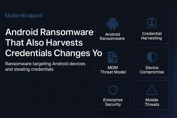Android Ransomware That Also Harvests Credentials Changes Your MDM Threat Model