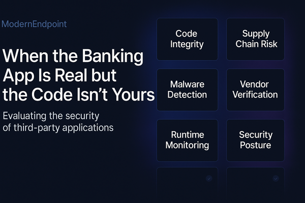 When the Banking App Is Real but the Code Isn't Yours