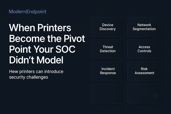 When Printers Become the Pivot Point Your SOC Didn't Model
