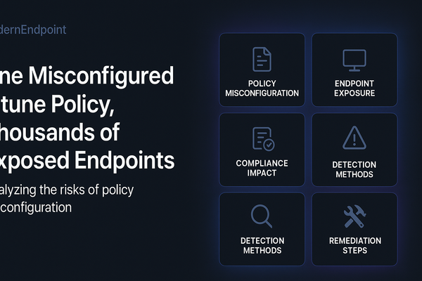 One Misconfigured Intune Policy, Thousands of Exposed Endpoints