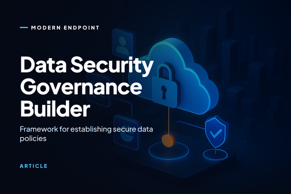 Data Security Governance Builder