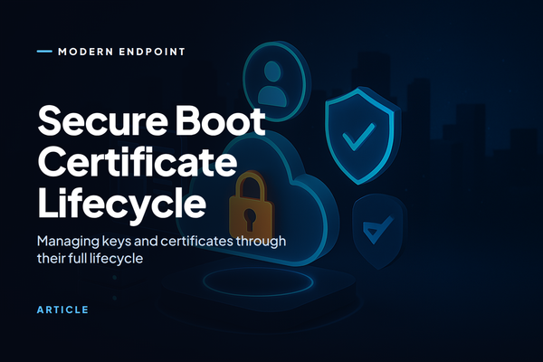 Secure Boot Certificate Lifecycle
