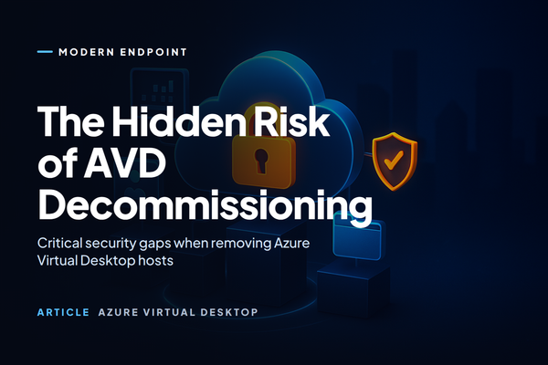 🔥 The Hidden Risk of Improper AVD Host Decommissioning