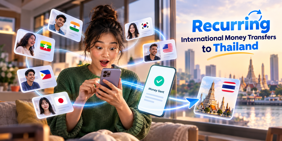 Recurring International Money Transfers to Thailand | DeeMoney
