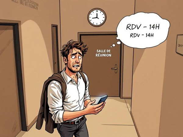 RDV dans 20 min, pas préparé