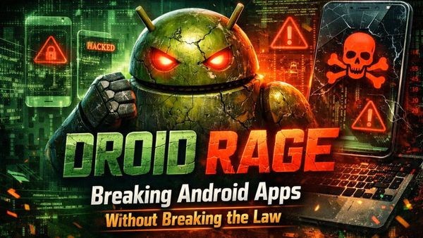UPCOMING 6/4: Droid Rage: Breaking Android Apps Without Breaking the Law