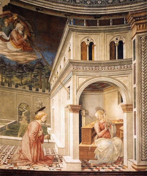 Filippo Lippi’s “Annunciation,” 1467 - 1469. WikiArt. Public Domain. 