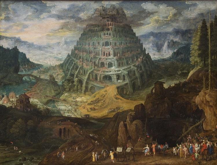 Tobias Verhaecht’s “The Tower of Babel.” WikiArt. Public Domain.