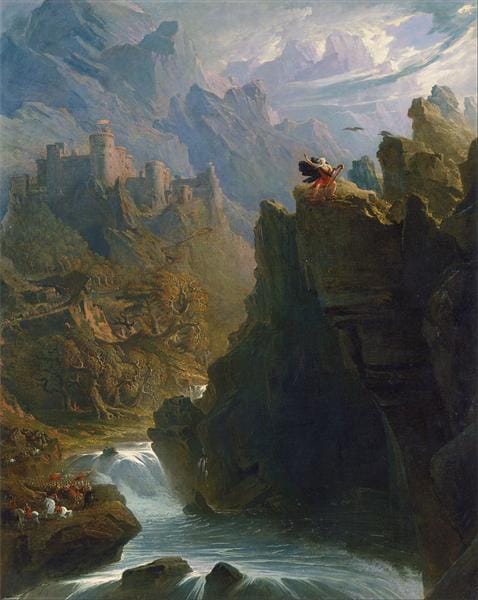 John Martin’s “The Bard,” 1817. WikiArt. Public Domain.