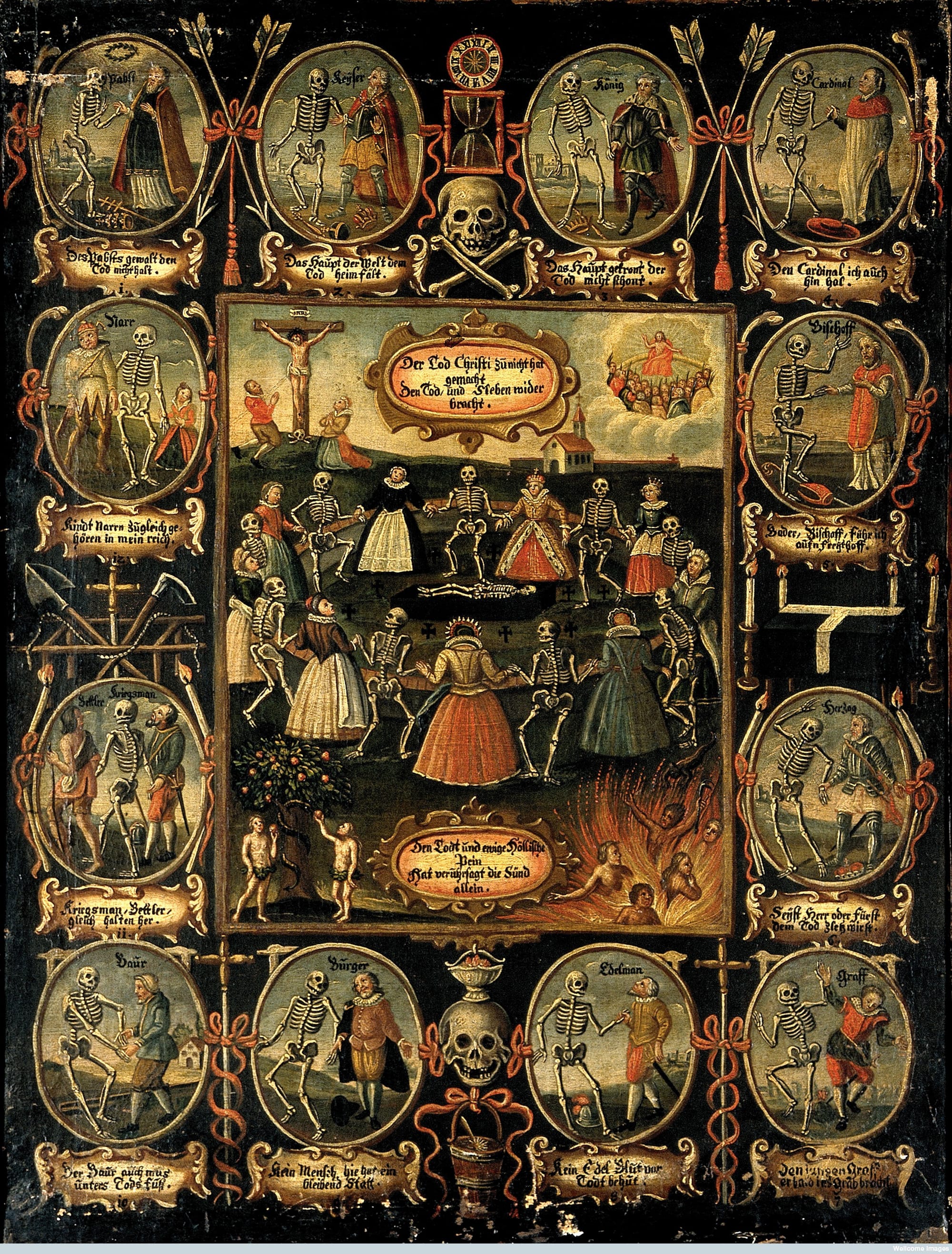 Dance of Death. German. Author Unknown. Wikimedia Commons. Public Domain.