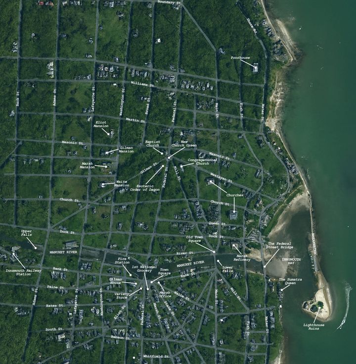 INNSMOUTH MAP IN COLOR