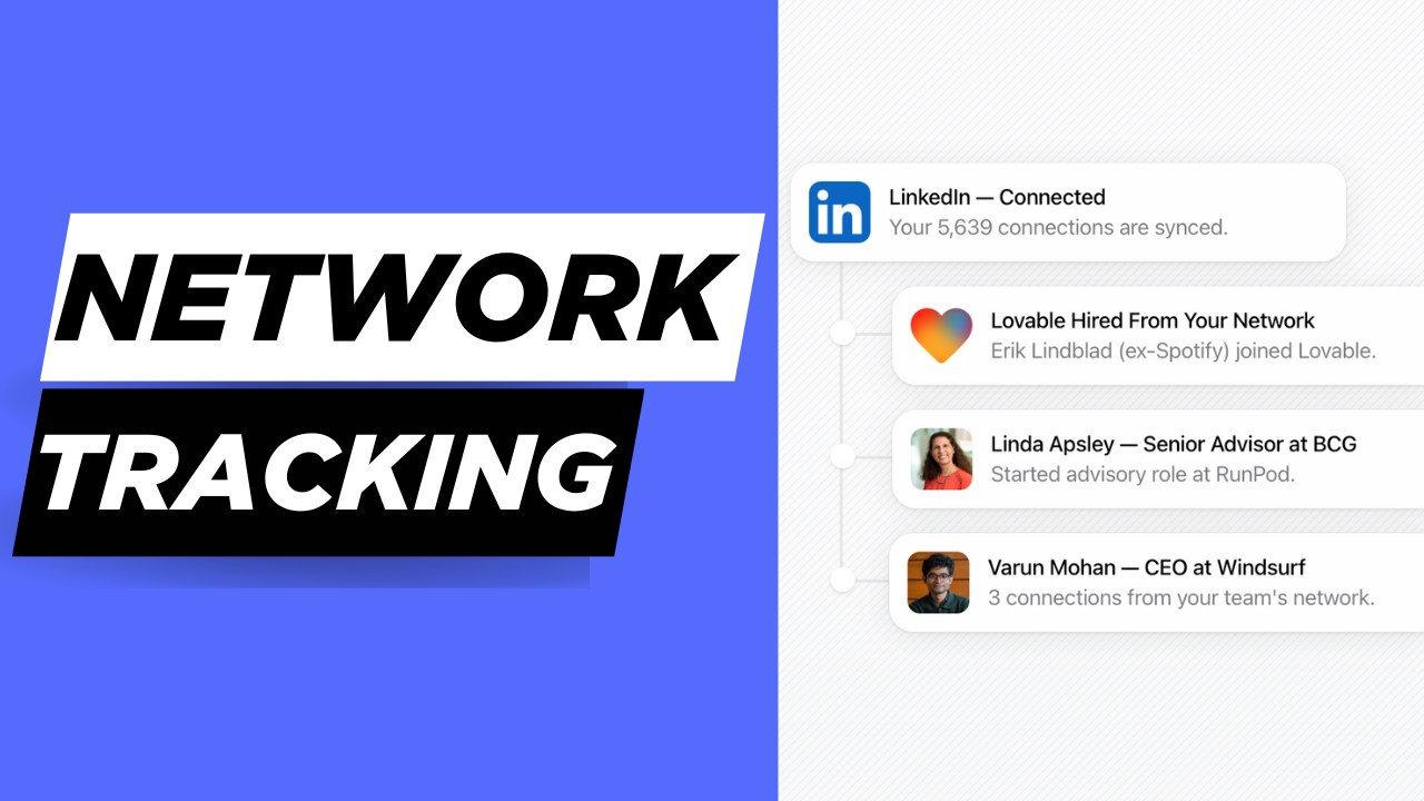New Feature: Network Tracking 🕸️