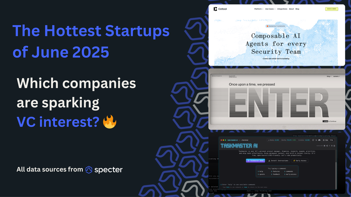 Hottest Startups - June 2025 🔥