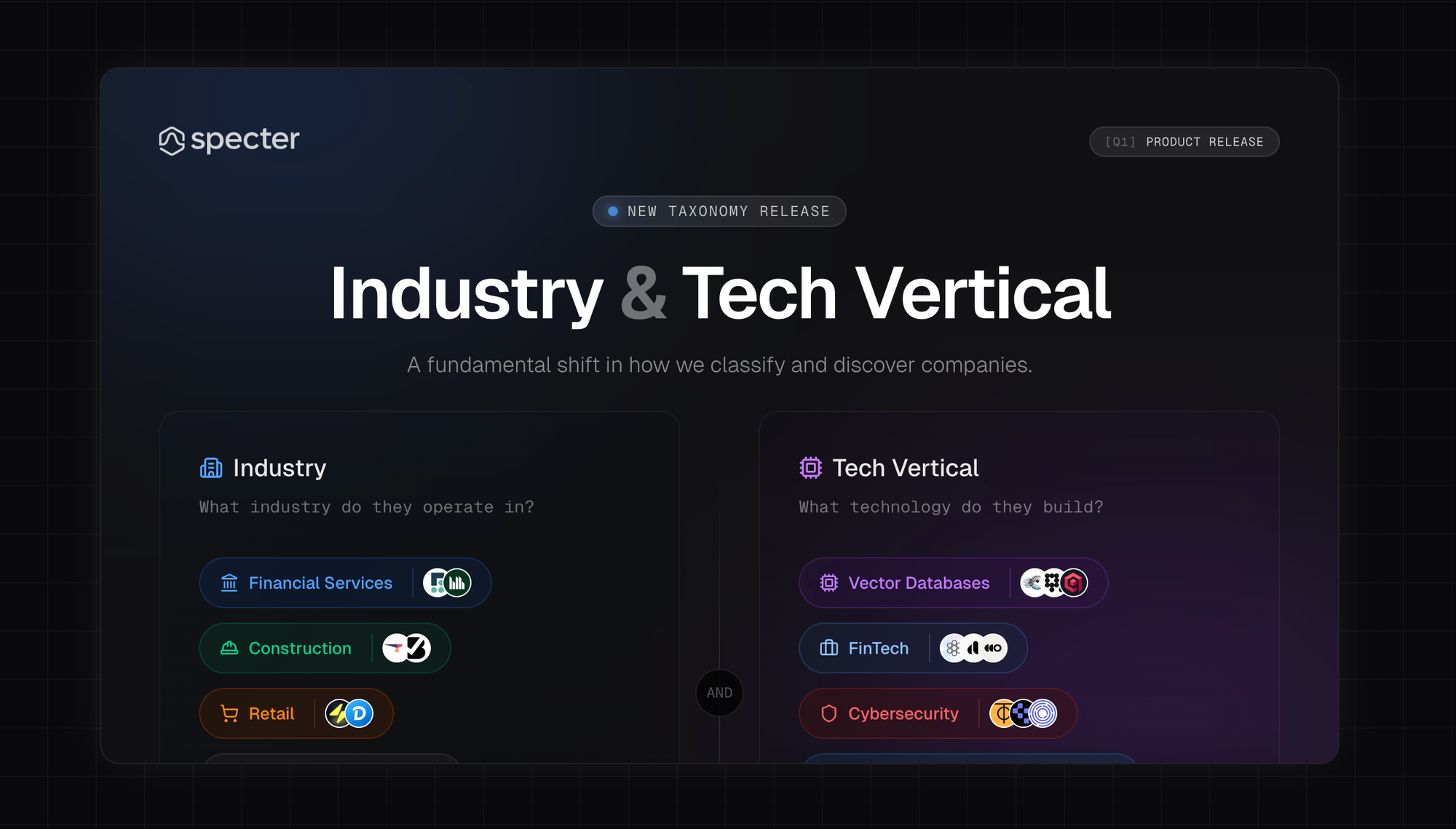 Industry & Tech Vertical Classification
