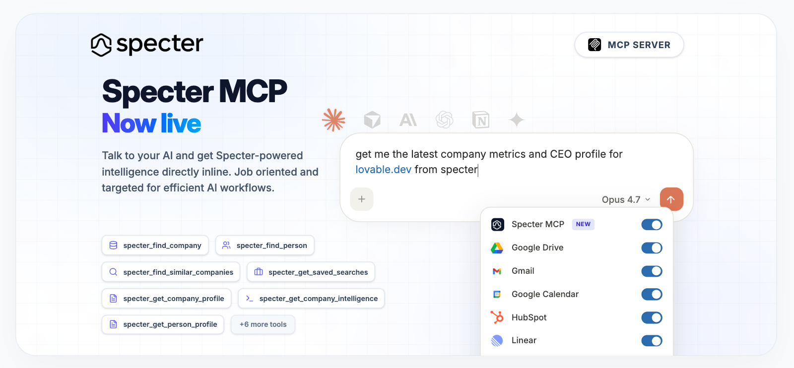 New: Specter MCP Server