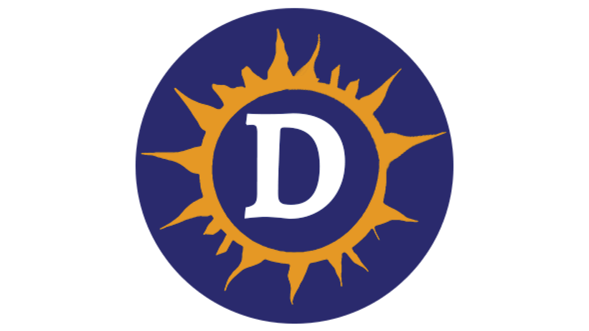 the Daylight San Diego mini logo (a blue circle with a yellow sun and a white D at the center)