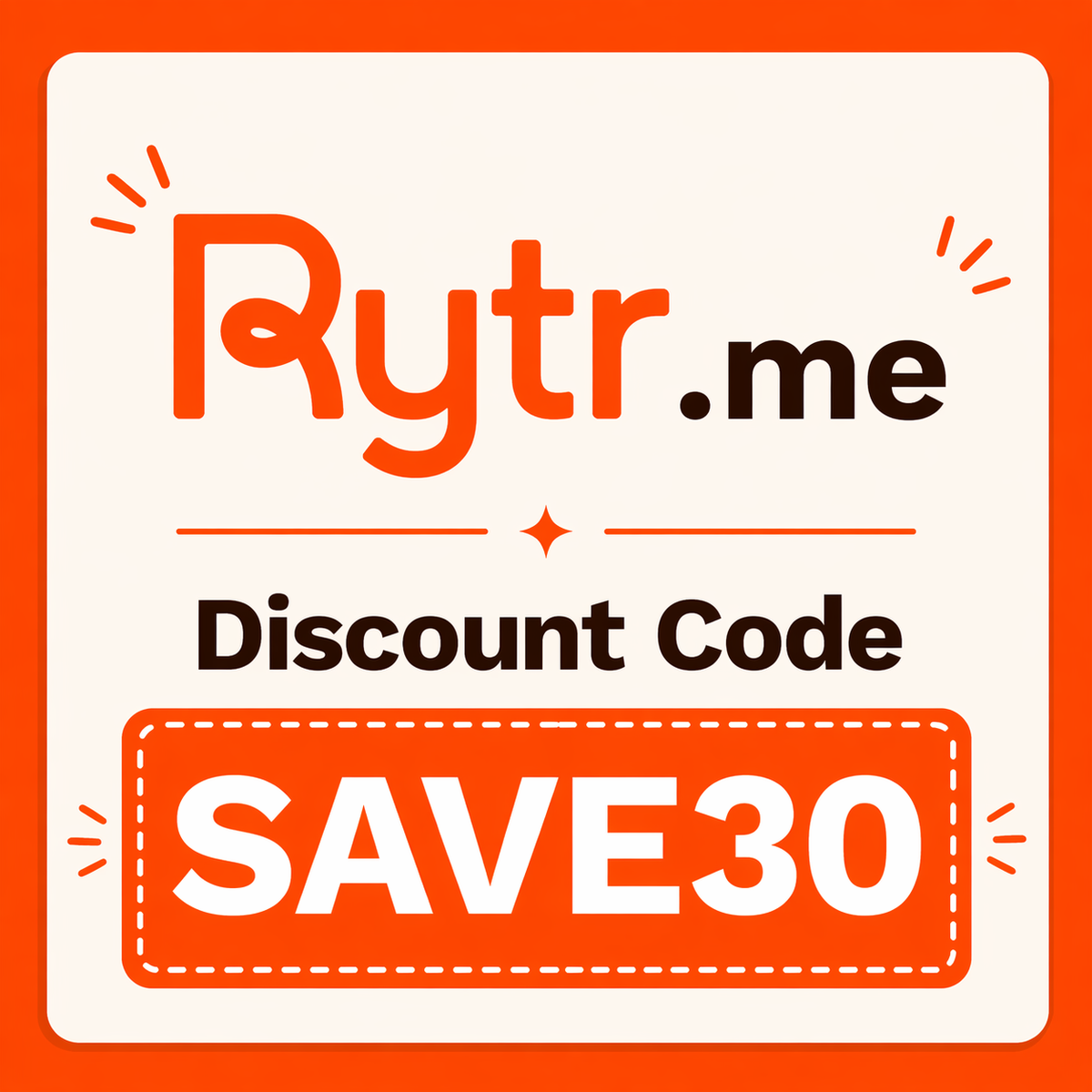 Rytr 30% Discount Code “SAVE30”