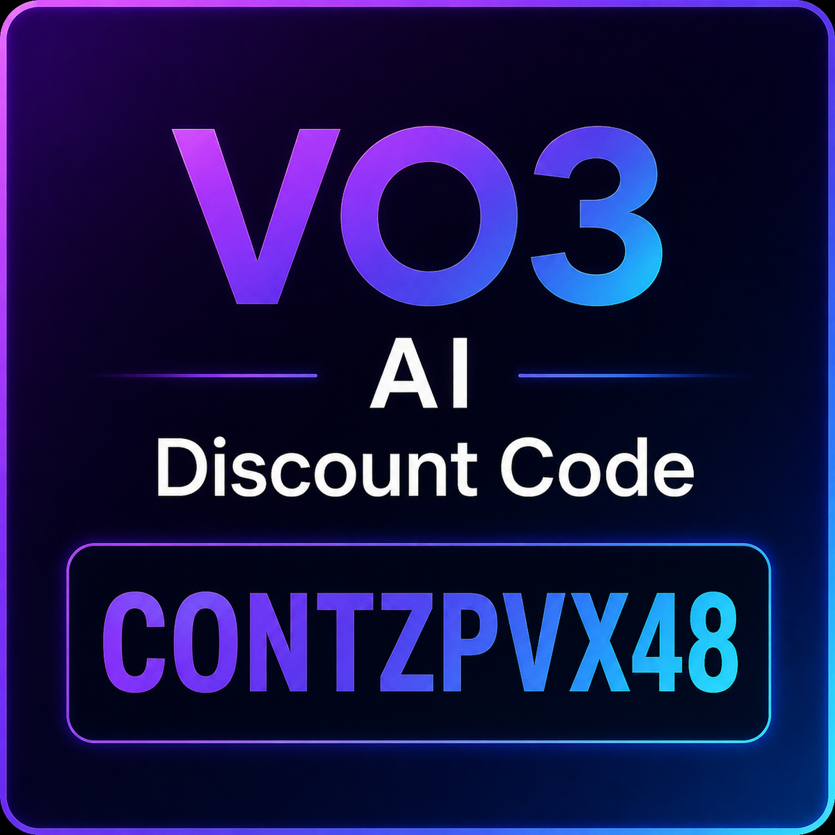 VO3 AI Discount Code “CONTZPVX48” (Up to %50 Off)