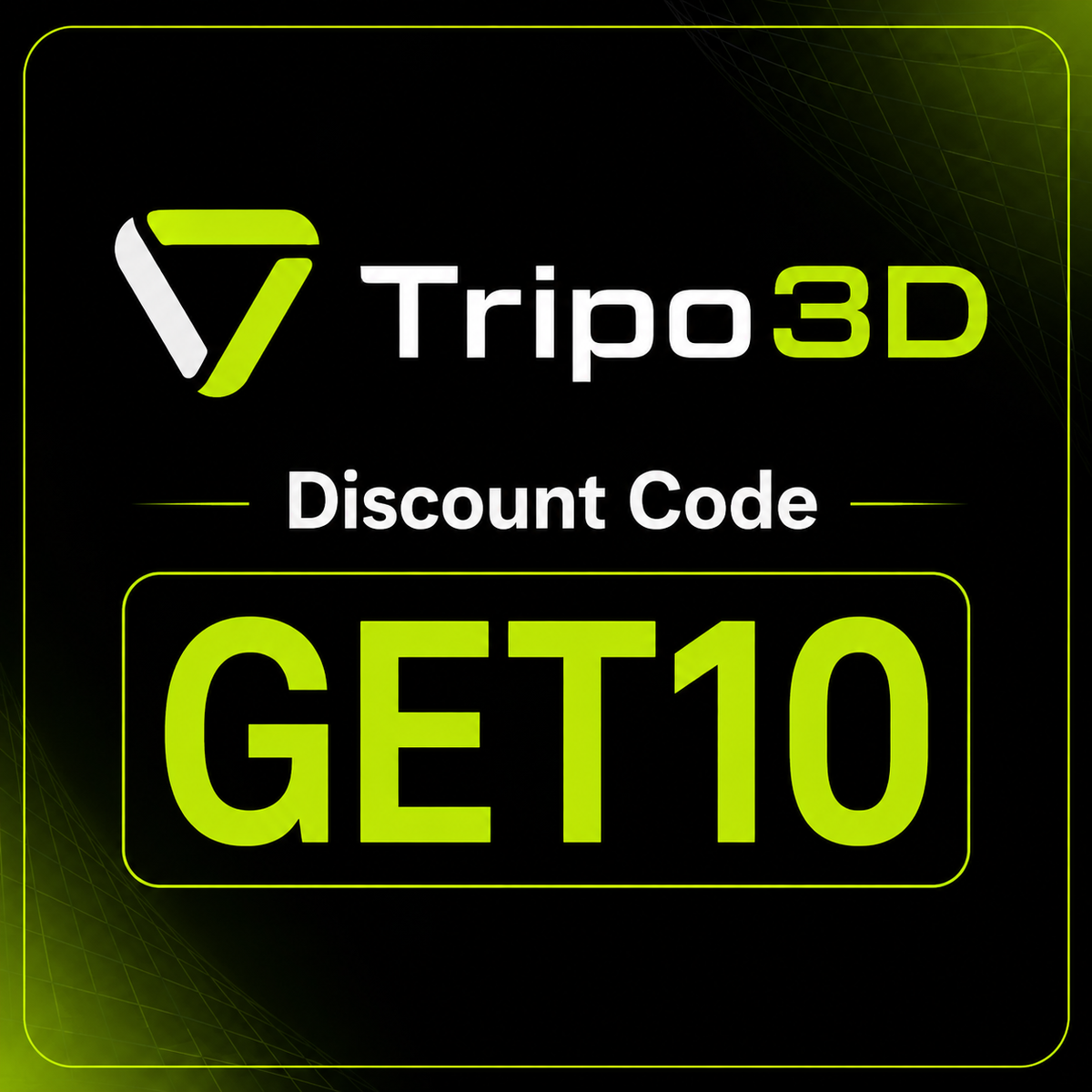Tripo3D 50% Discount Code “GET10”