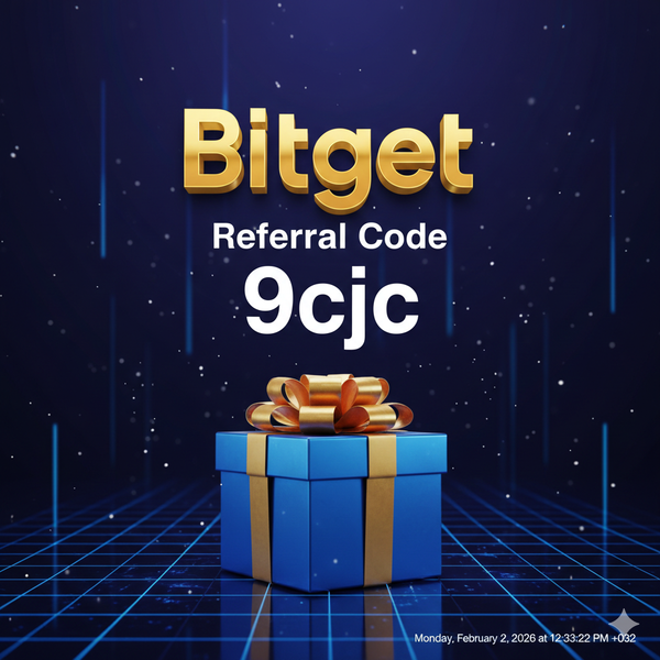 Bitget Referral Code: “9cjc” – (My Crypto Start)