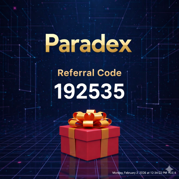 ParaDEX Referral Code: “192535” – (A Flexible Trading Experience)