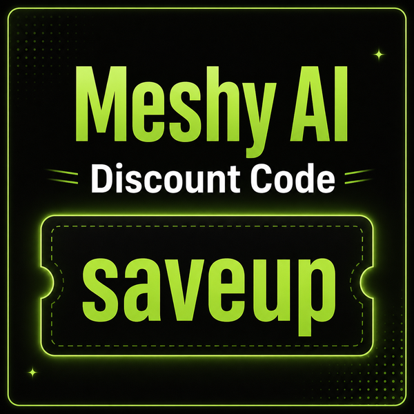 Meshy AI 20% Discount Code “saveup”
