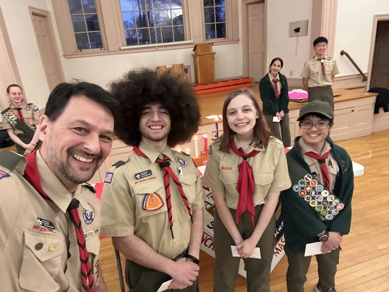 Helpers Among Us — Scout leaders Paul Masi and Mann Shoffner