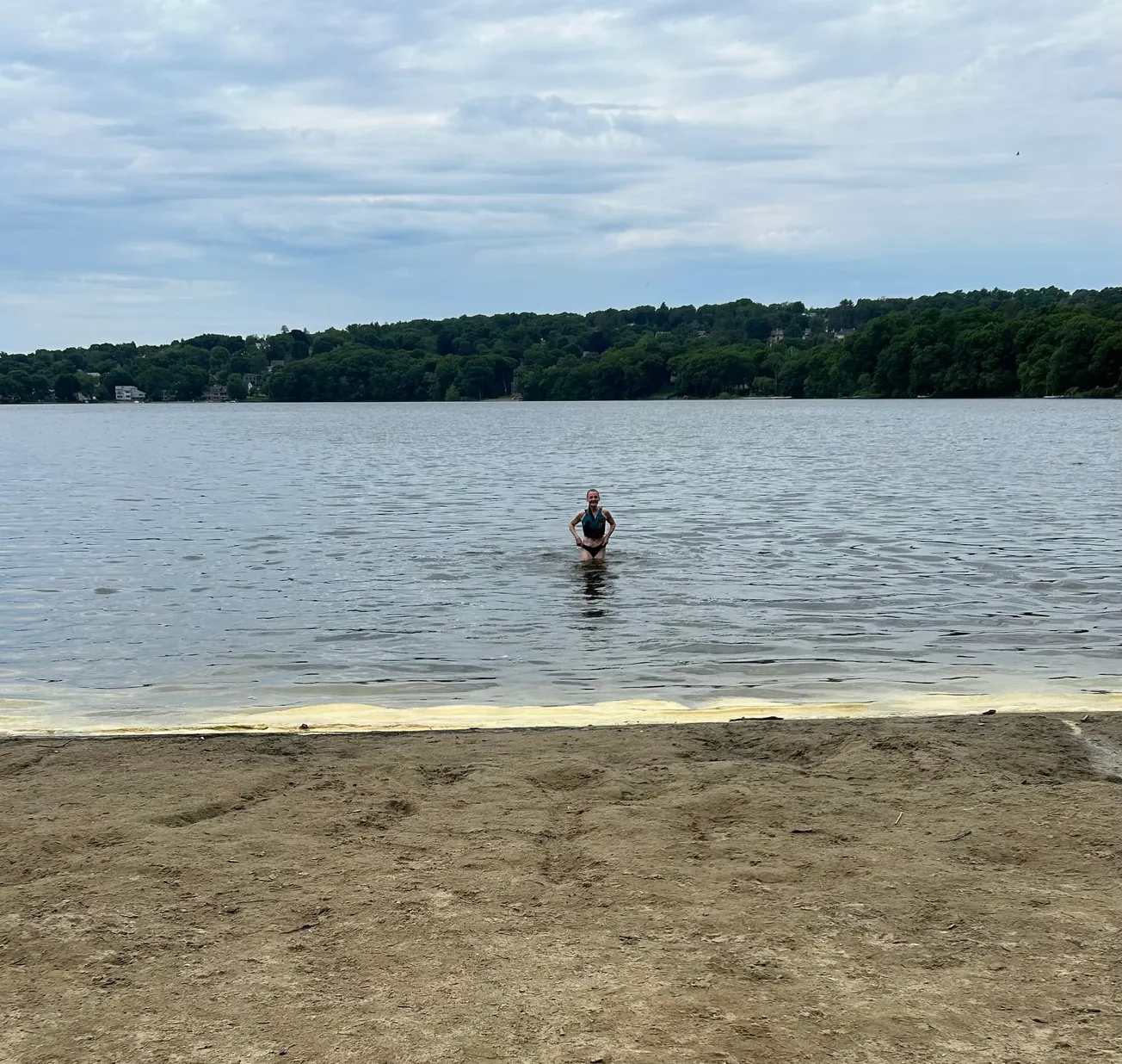 Beach closed for swimming, but nobody seems to know