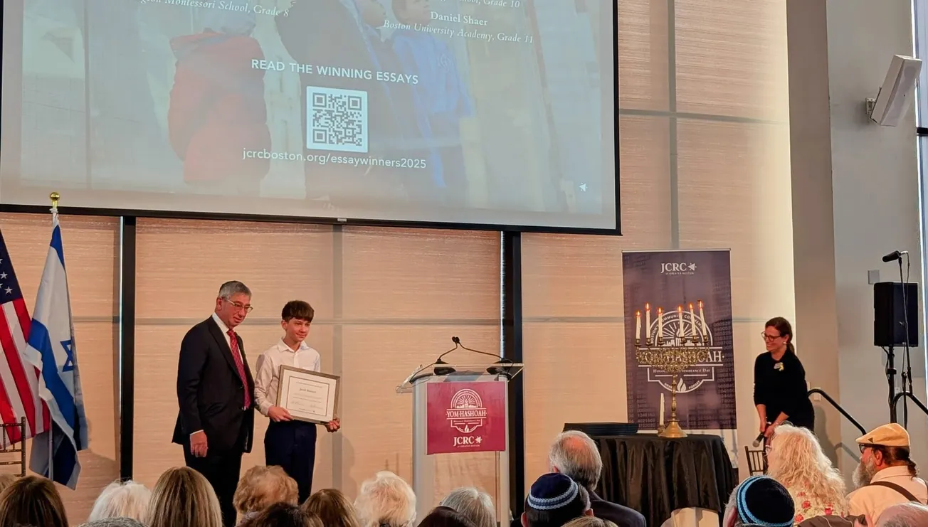 Winchester seventh grader Jacob Brenner wins Holocaust essay contest