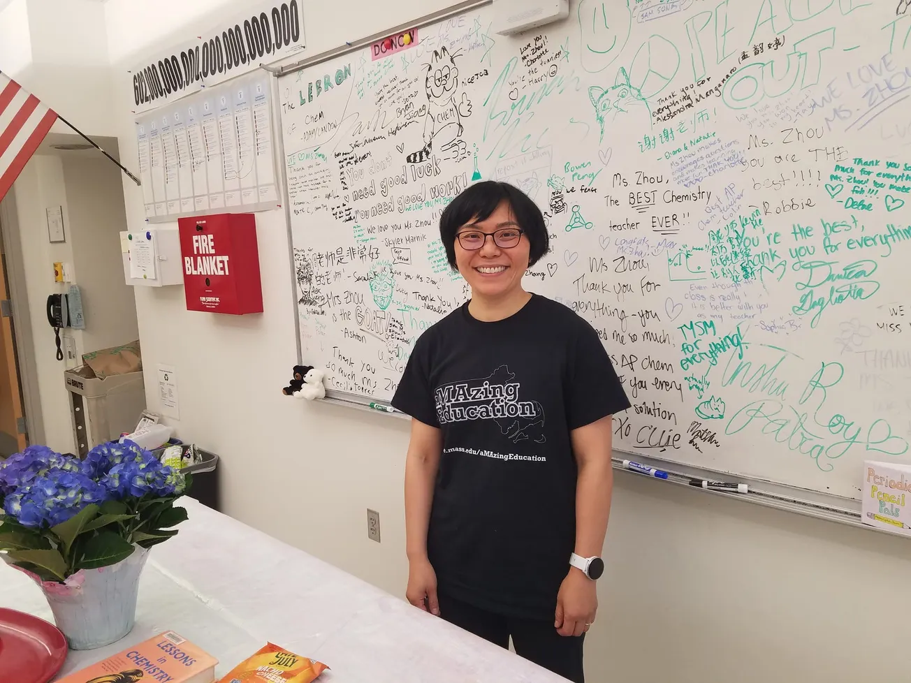 Winchester High chemistry teacher Gina Zhou finalist in Presidential Awards