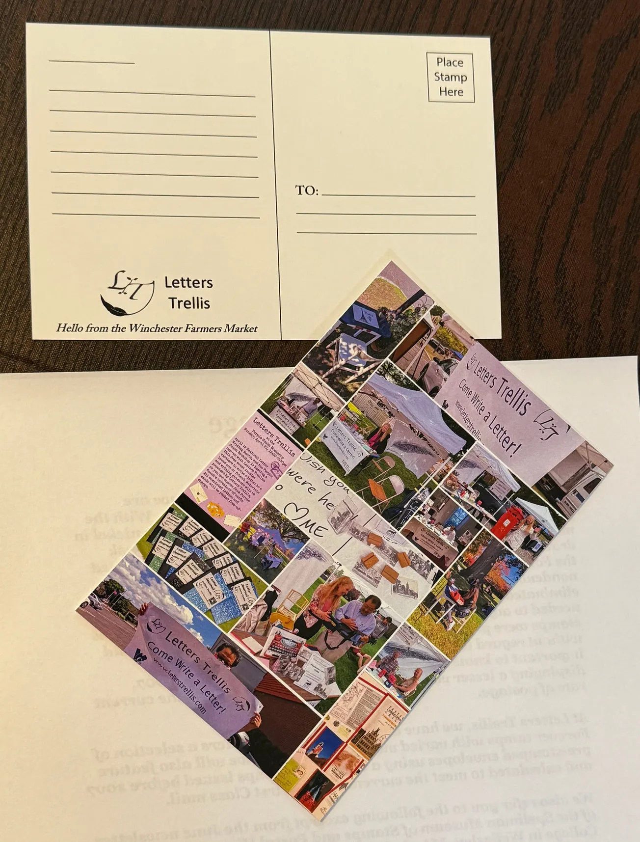 Letters Trellis is back at the Farmers Market opening day on June 14