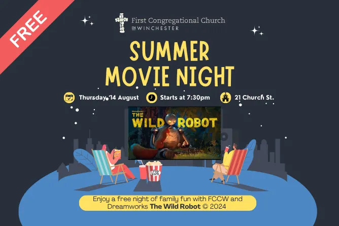 First Congregational Church to hold Movie Night featuring ‘The Wild Robot’