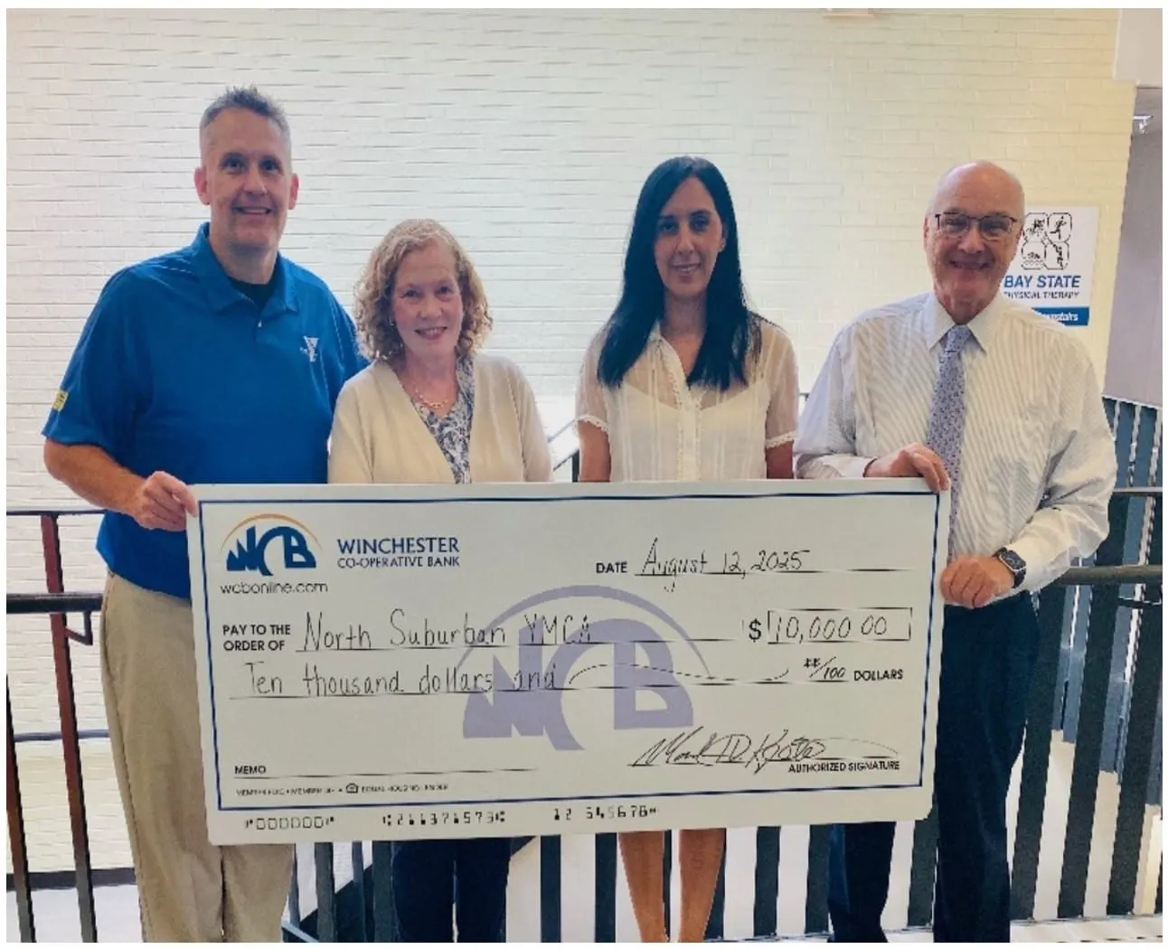 Winchester Co-operative Bank donates $10,000 towards youth programs
