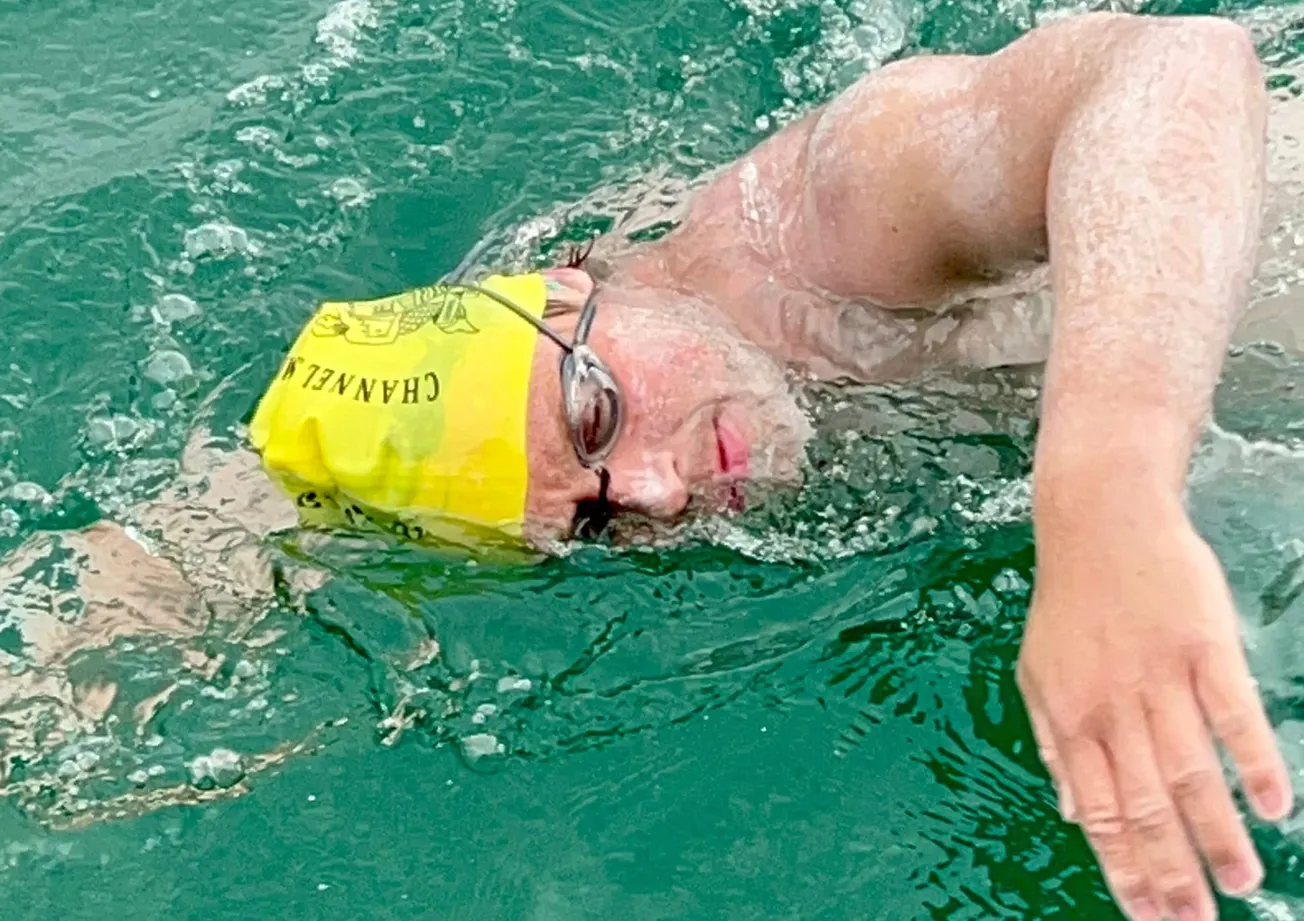 Winchester swimmer completes elite Triple Crown of open water