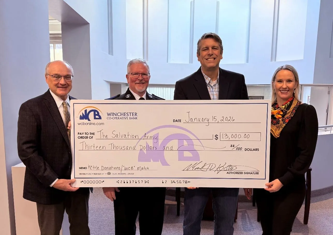 Winchester Co-operative Bank partnership drives Salvation Army’s Red Kettle success