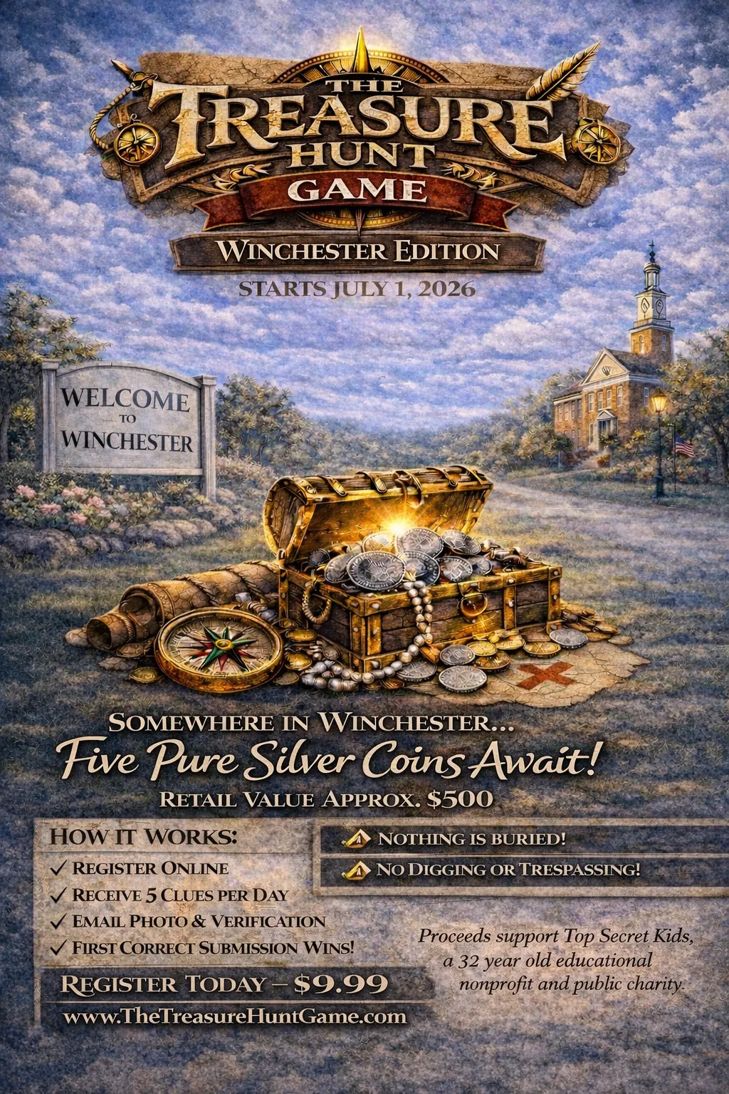 The Treasure Hunt Game launches Winchester edition on July 1