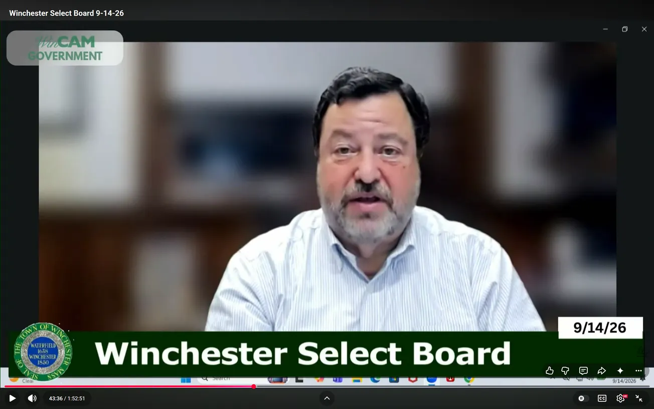 Winchester Select Board starts writing 2027 goals for Senior, Ward