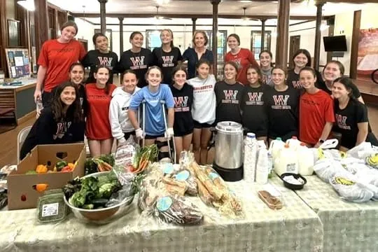 Winchester High School girls soccer gives back once again to Woburn’s Dwelling Place