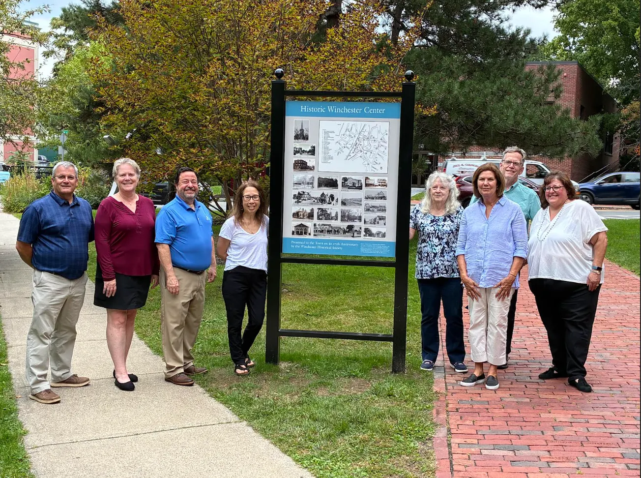 New Winchester history sign installed next to Town Hall