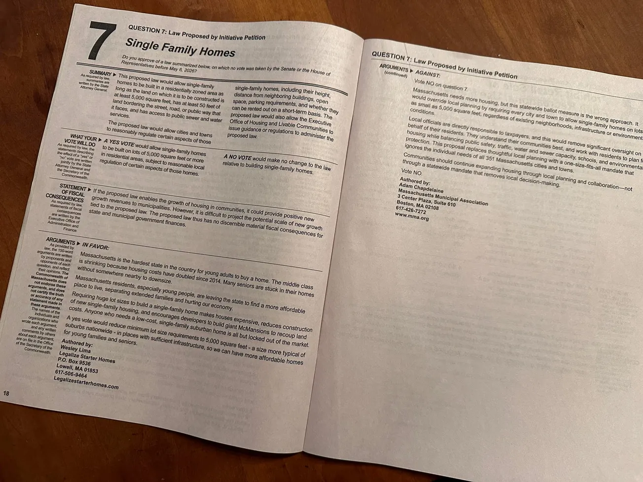 OPINION: Ballot Question 7 – Single Family Homes Frequently Asked Questions