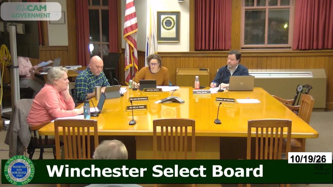 Winchester Select Board supports new MWRA project, despite adding to future assessments beginning in 2029