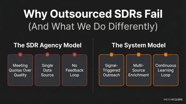 Why Outsourced SDRs Fail (And What We Do Differently)