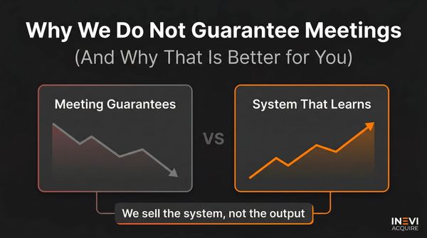 Why We Don't Guarantee Meetings (And Why That's Better for You)