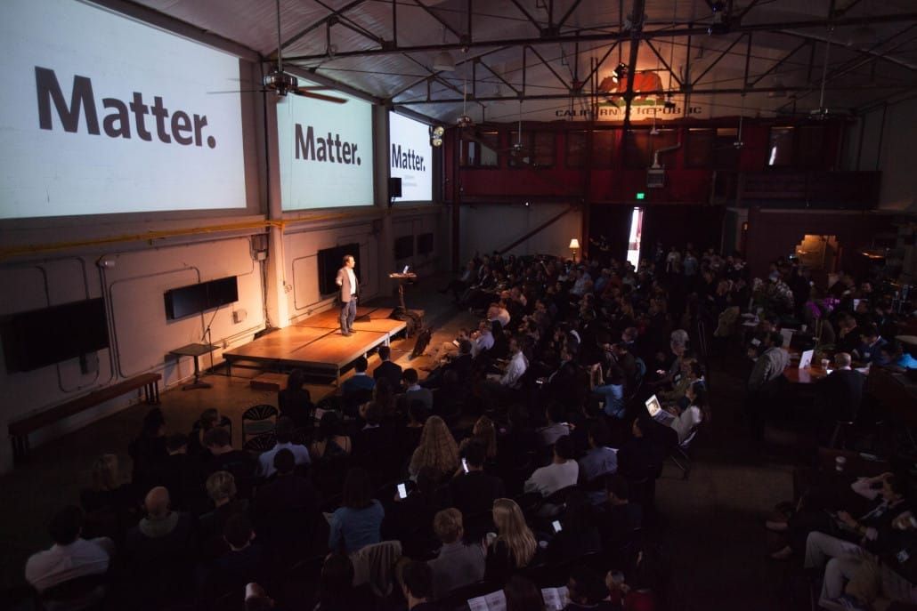 Corey Ford at Matter Seven demo day