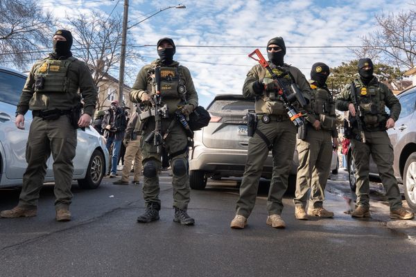 Federal agents ram a man's vehicle and demand identification at Park Avenue and 35th Street in Minneapolis