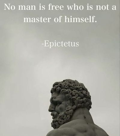 The Stoics Taught That It Is Most Important To Master Ourselves First, And Foremost...